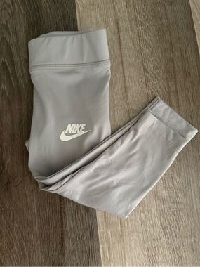 Nike Kids Light Gray Performance Leggings
